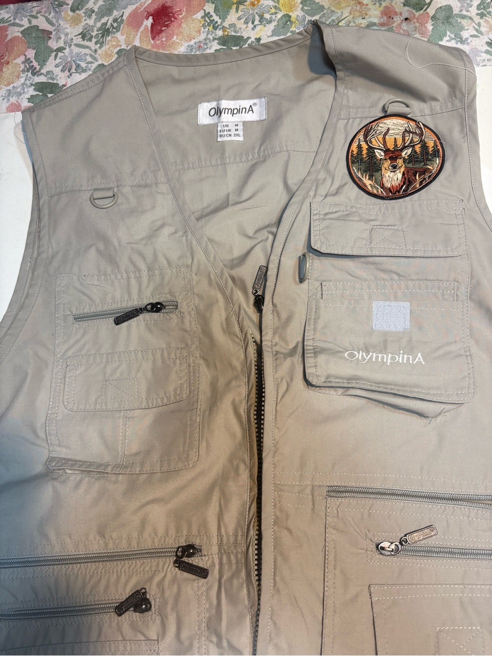 OlympinA Multi-Pocket Outdoor Utility Vest fishing hunting photography travel - Picture 7 of 12